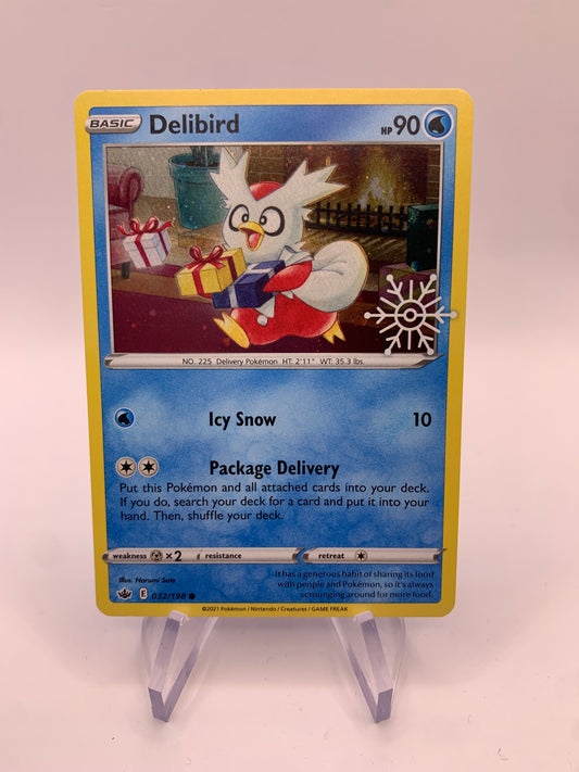 Pokémon Karte Holo Delibird 32/198 englisch