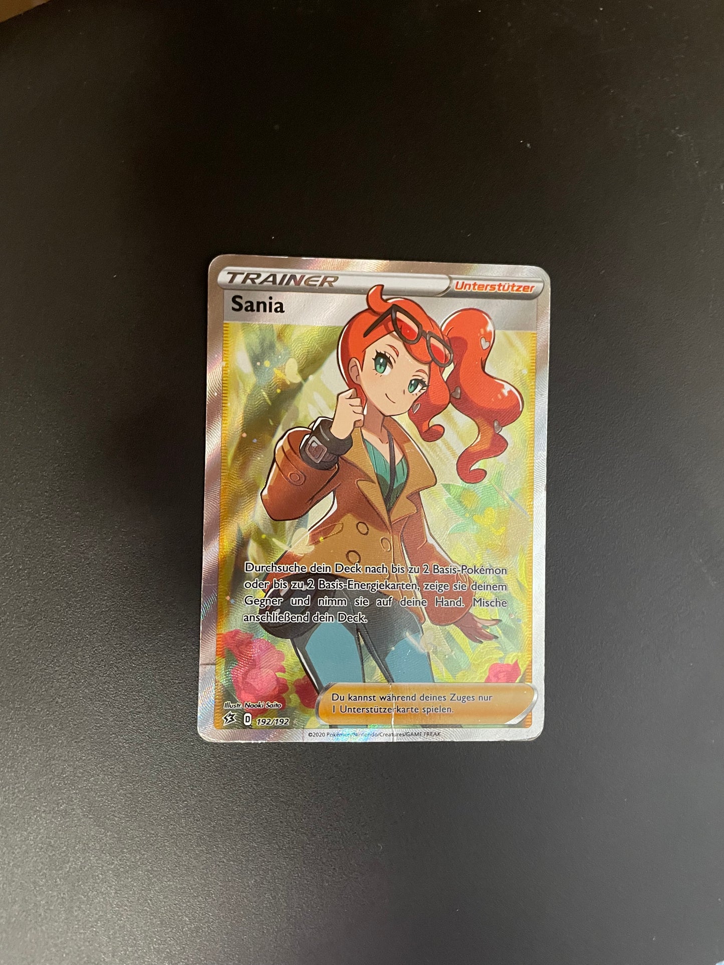 Pokemon Karte Trainer Sania 192/192 Deutsch