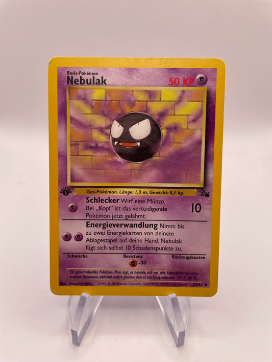 Pokemon Karte Fossil Nebulak 33/62 Deutsch