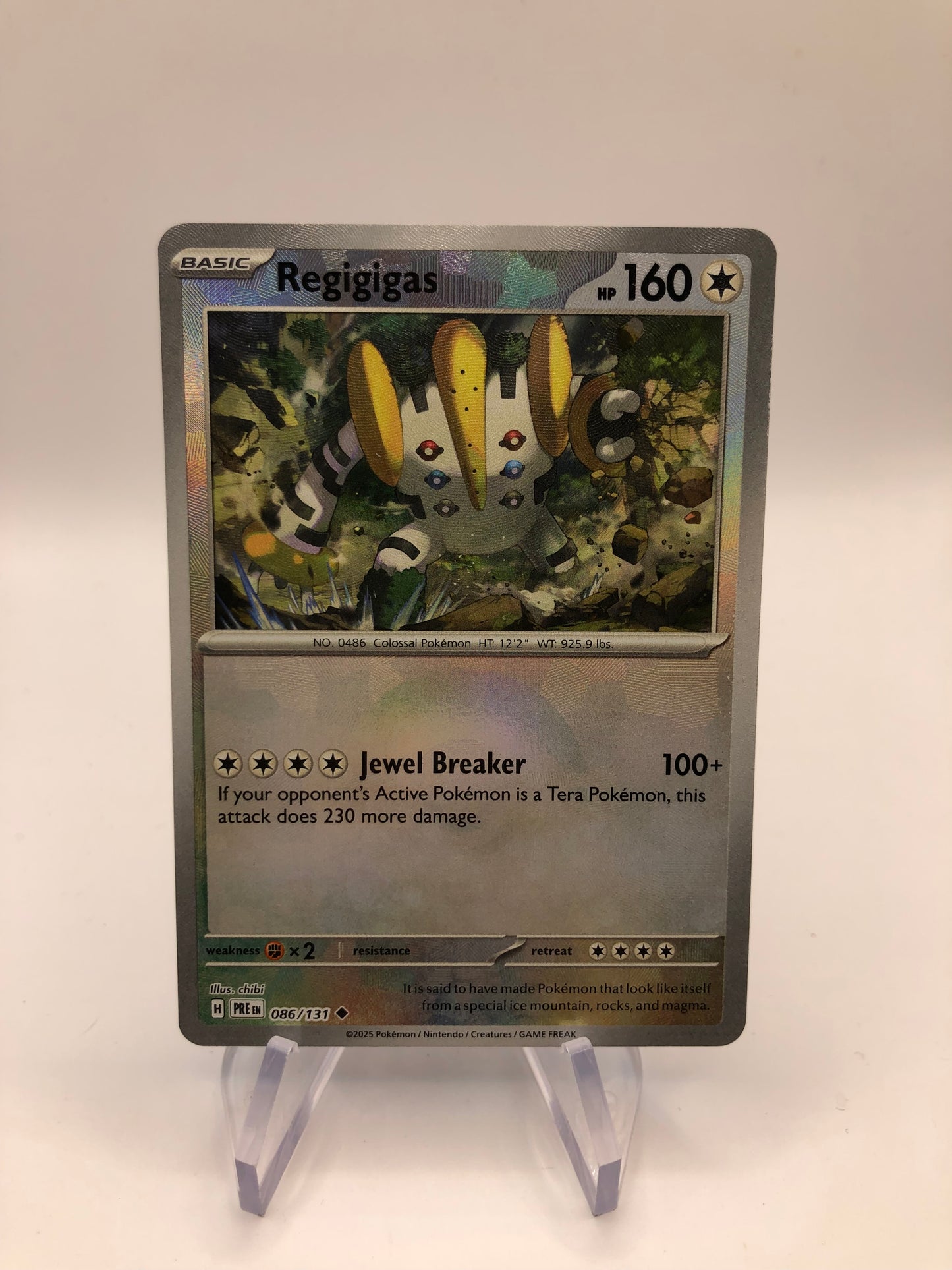 Pokemon Karte Revers Regigigas 86/131 Englisch