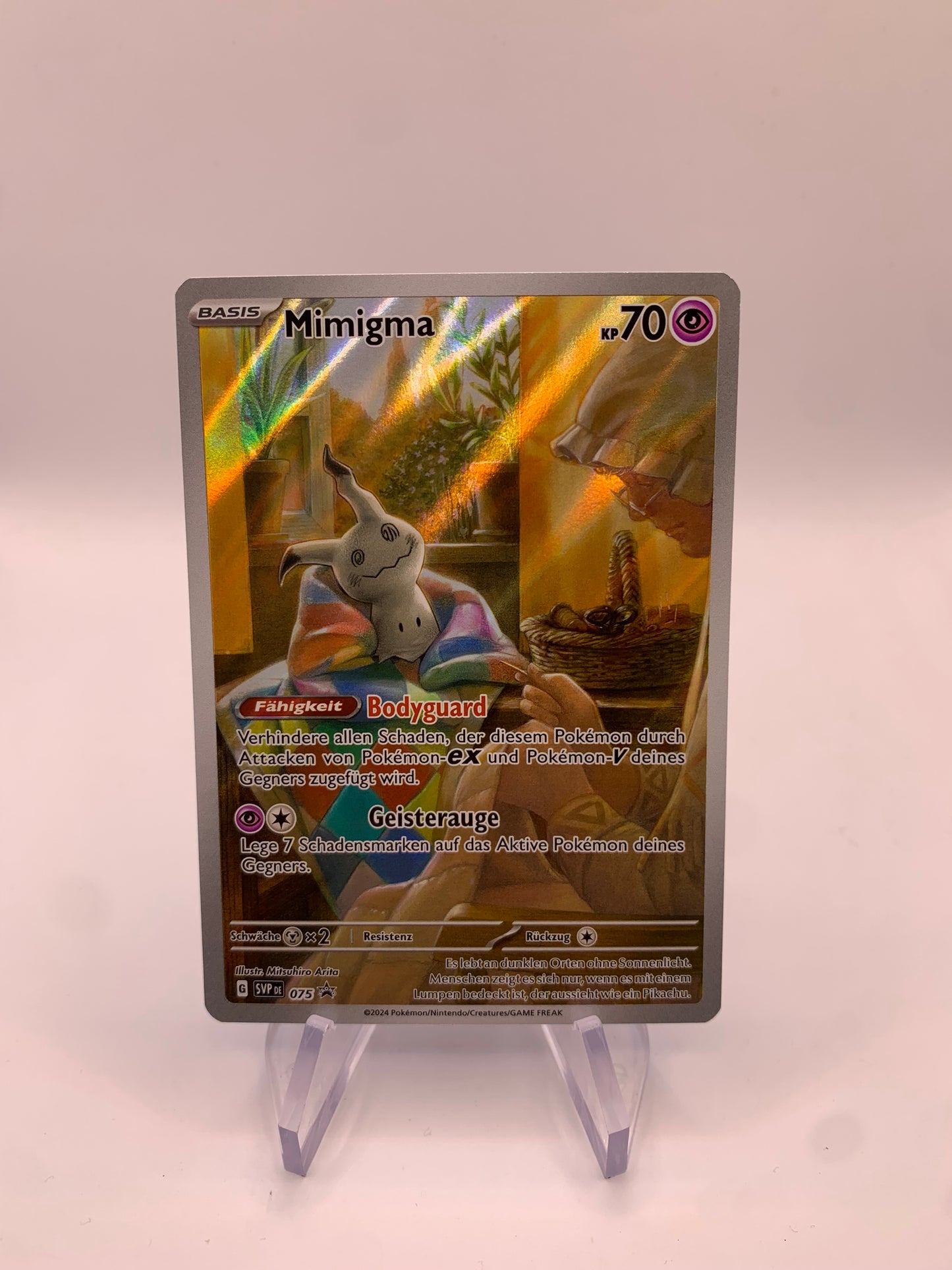 Pokemon Karte Art-Rare Promo Mimigma 075 Deutsch