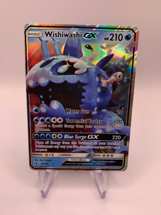 Pokemon Karte Gx Wishiwashi 38/145 Englisch