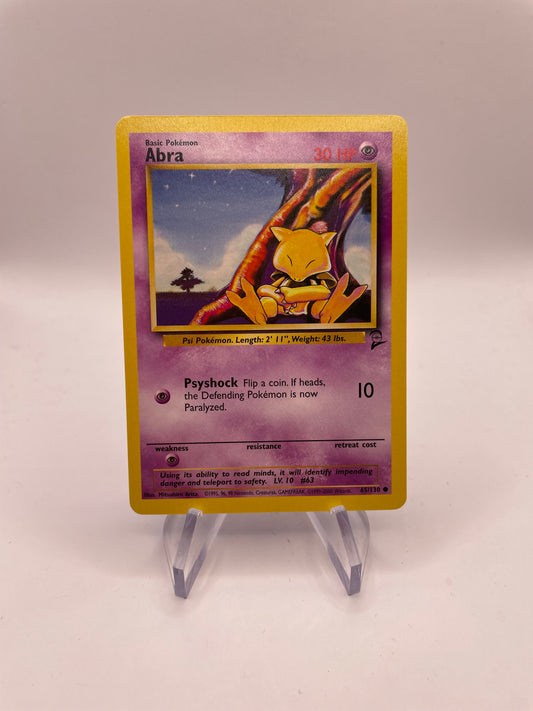 Pokemon Karte Base Set 2 Abra 65/130 Englisch