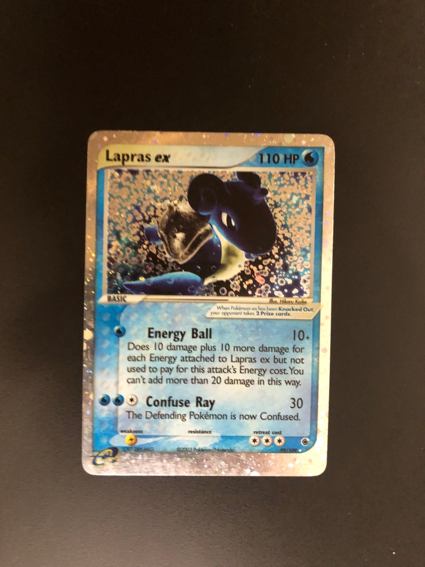 Pokemon Karte EX Lapras 99/109 Englisch