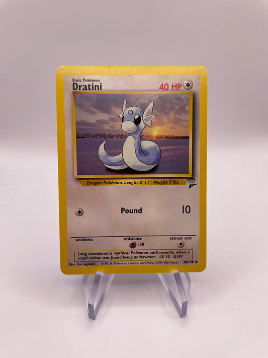 Pokemon Karte Base Set 2 Dratini 38/130 Englisch