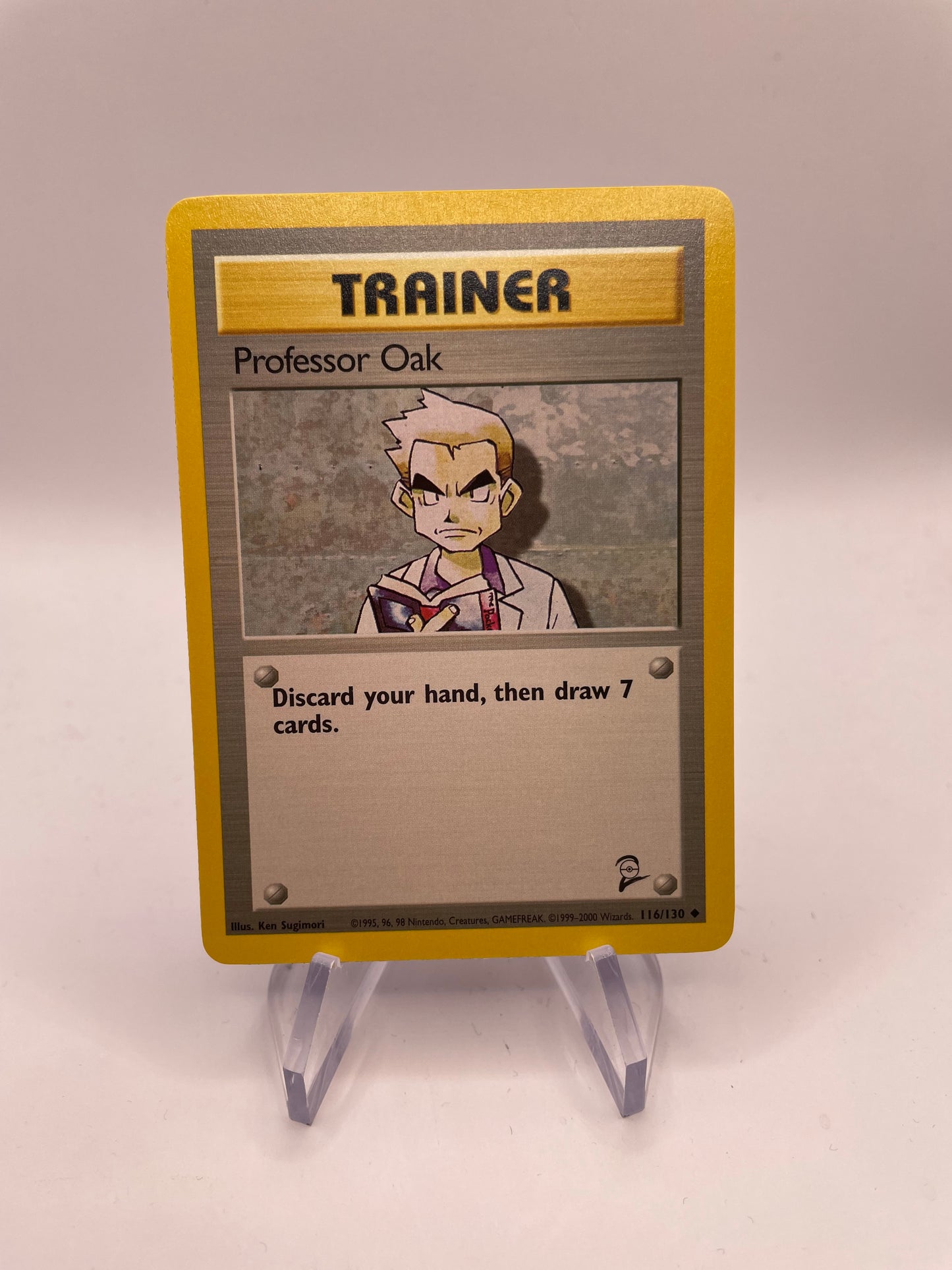 Pokemon Karte Base Set 2 Trainer Prof Oak 116/130 Englisch