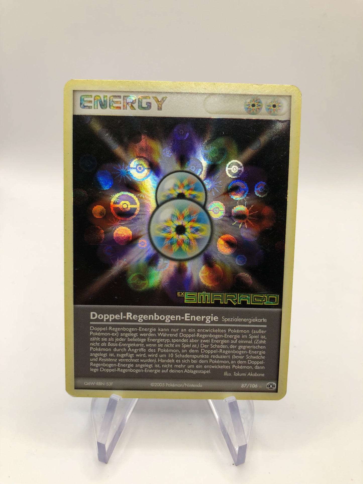 Pokemon Karte Revers Stamp Energy 87/106 Deutsch