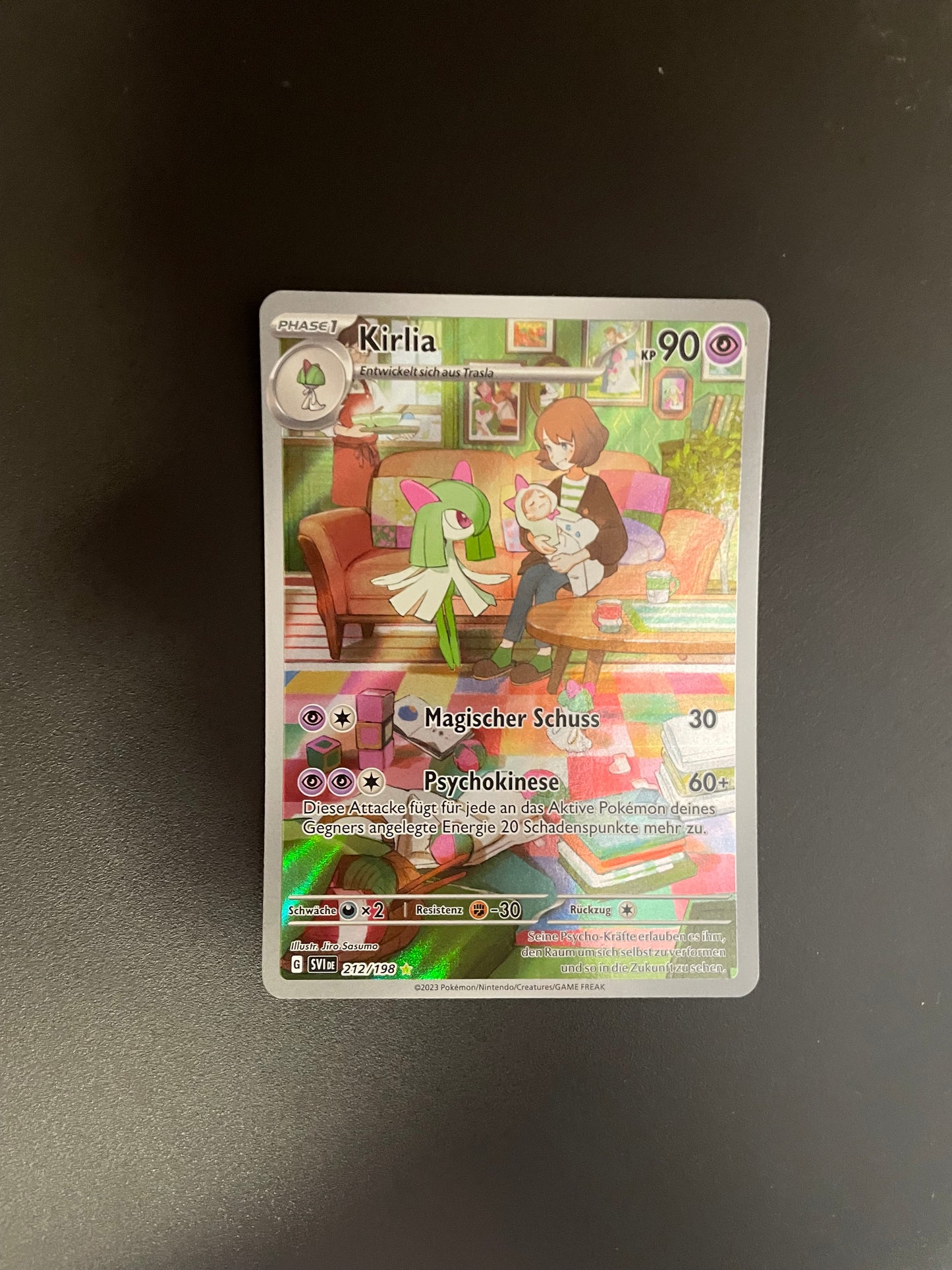 Pokemon Karte Art Rare Kirlia 212/198 Deutsch