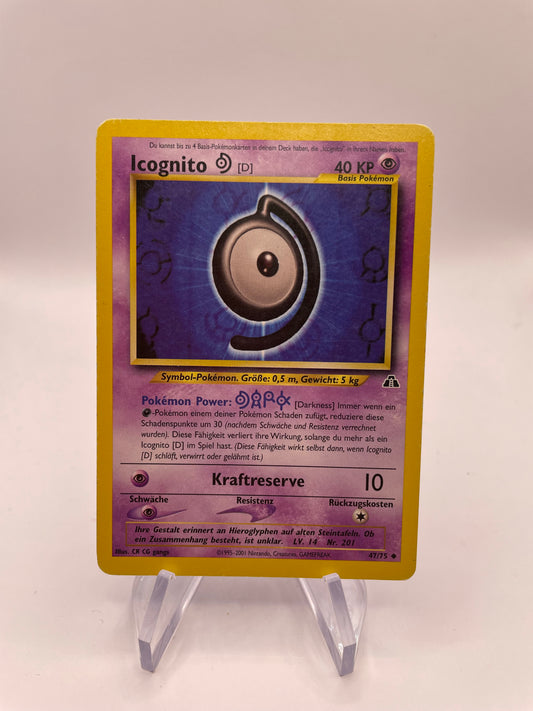 Pokemon Karte Neo Discovery Icognito 47/75 Deutsch