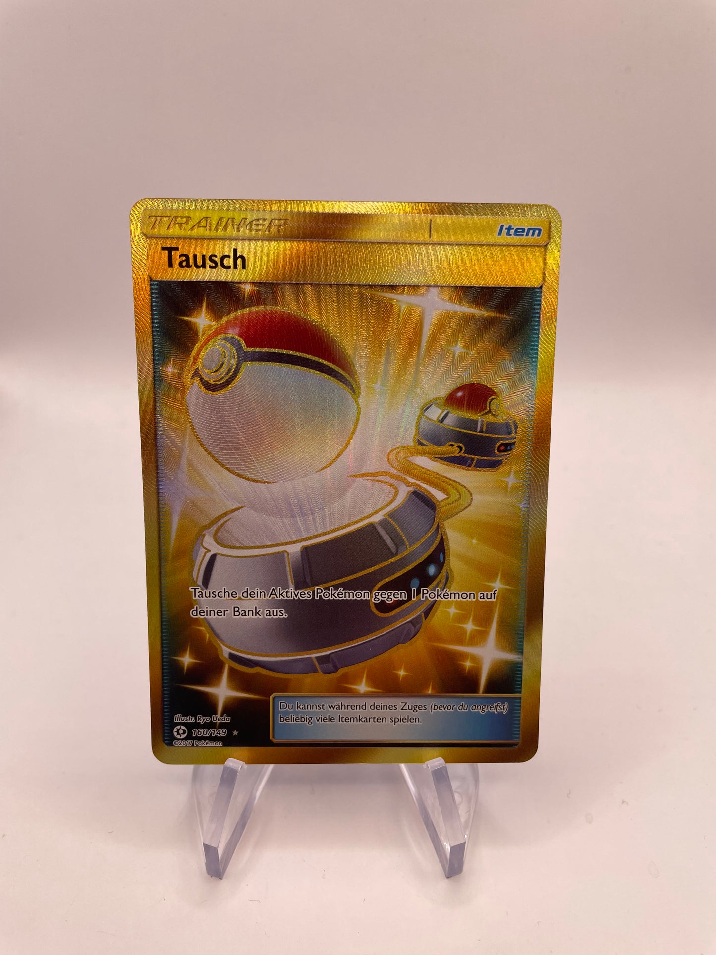 Pokémon Karte Gold Trainer Tausch 160/149 Deutsch