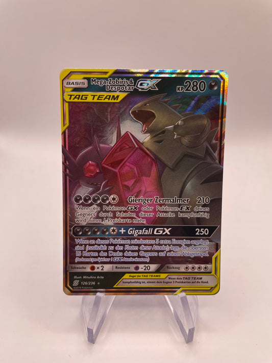 Pokemon Karte GX Tag Team Mega-Zobiris & Despotar 126/236 Deutsch