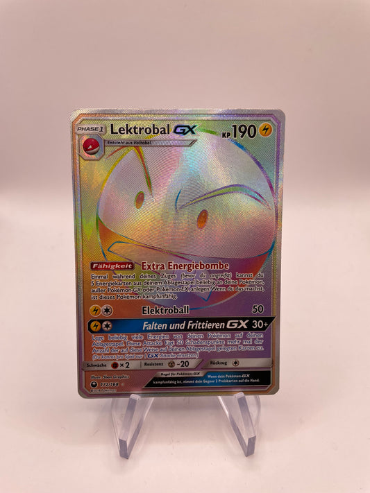 Pokémon Karte GX Rainbow Lektrobal 172/168 Deutsch