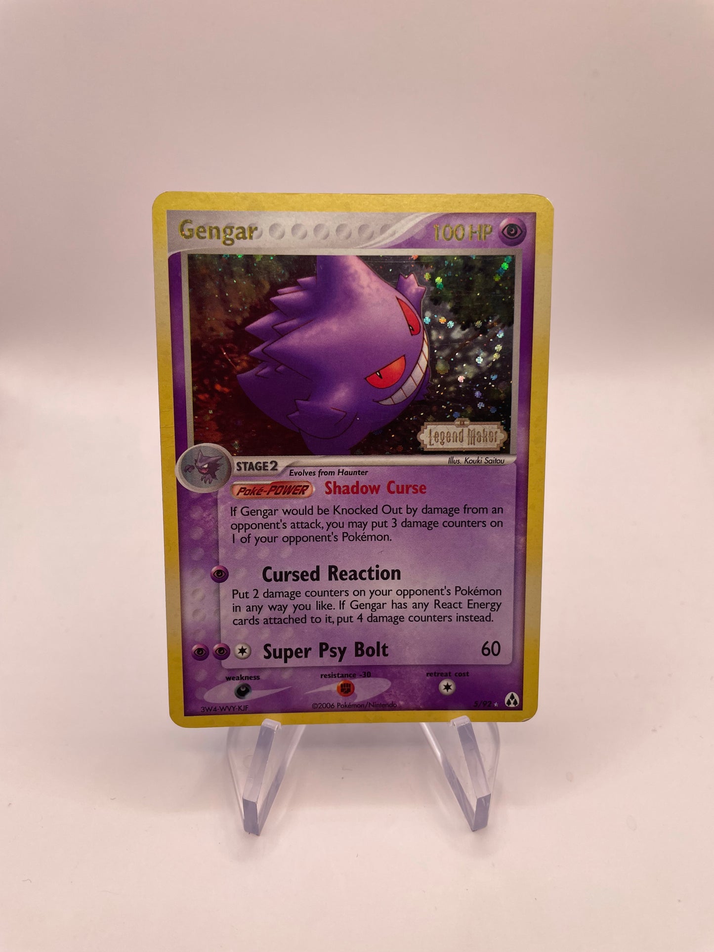 Pokemon Karte Stamp Legend Maker Gengar 5/92 Englisch