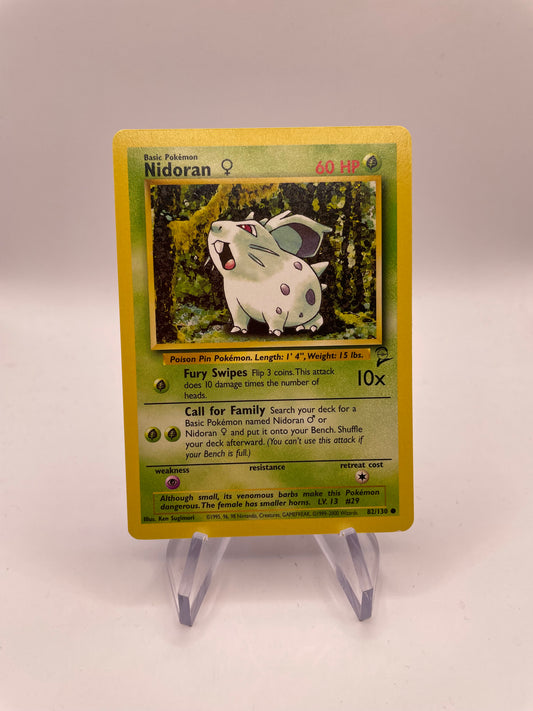 Pokemon Karte Base Set 2 Nidoran 82/130 Englisch
