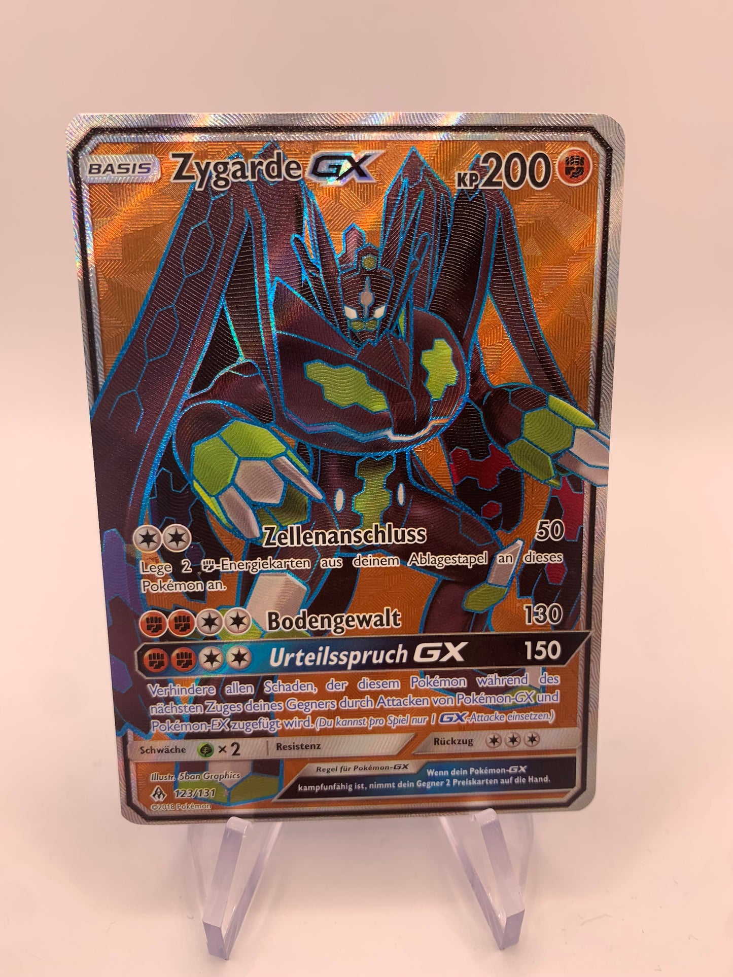 Pokémon card GX Zygarde 123/131 German