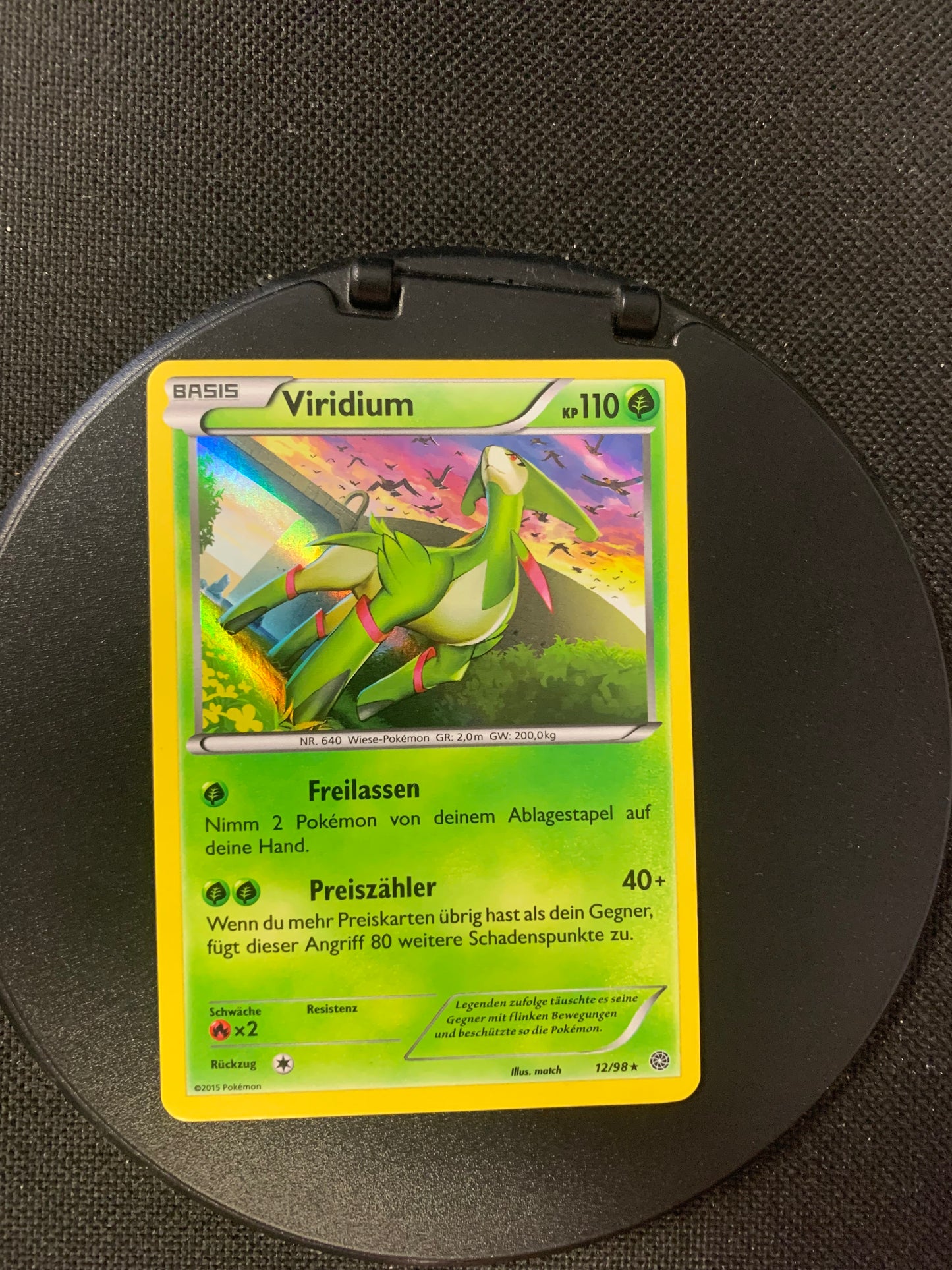 Pokemon Karte Holo Viridium 12/98 Deutsch