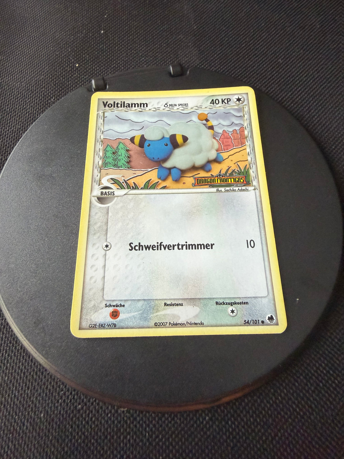 Pokemon Karte Stamp Delta Species Voltilamm 54/101 Deutsch