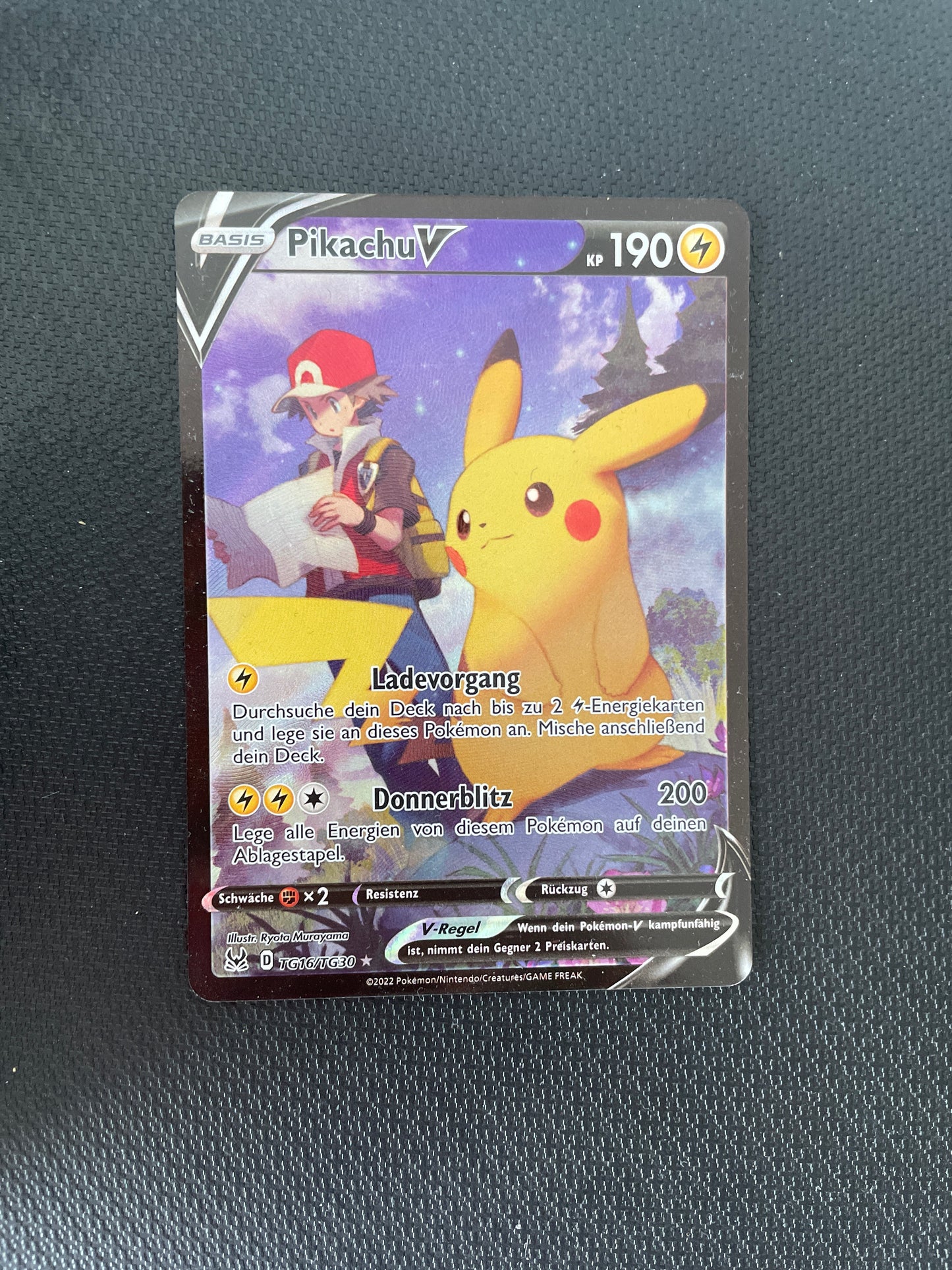 Pokemon Karte Alt Art V Mimigma TG16/TG30 Deutsch