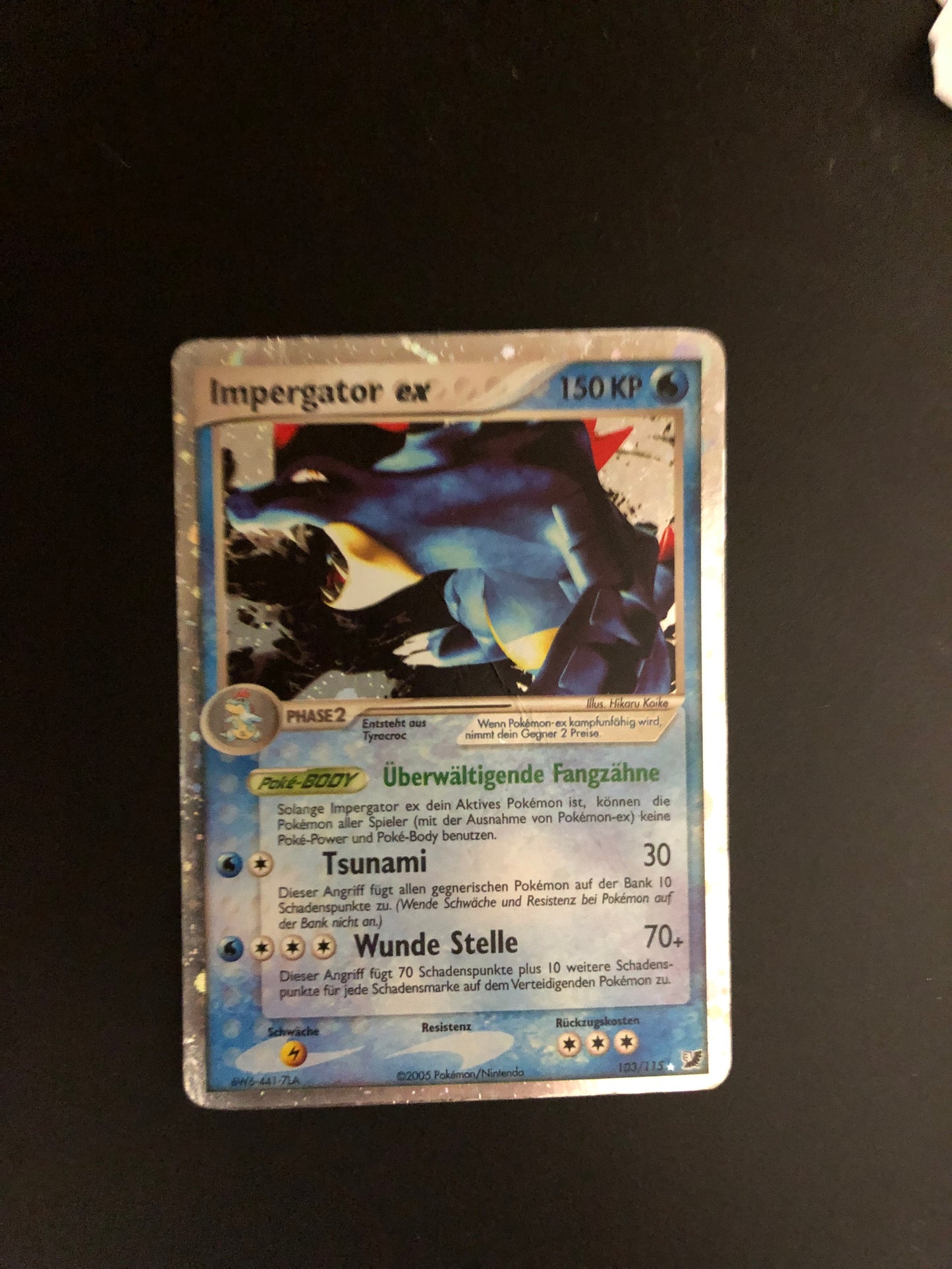 Pokemon Karte Ex Impergator 103/115 Deutsch