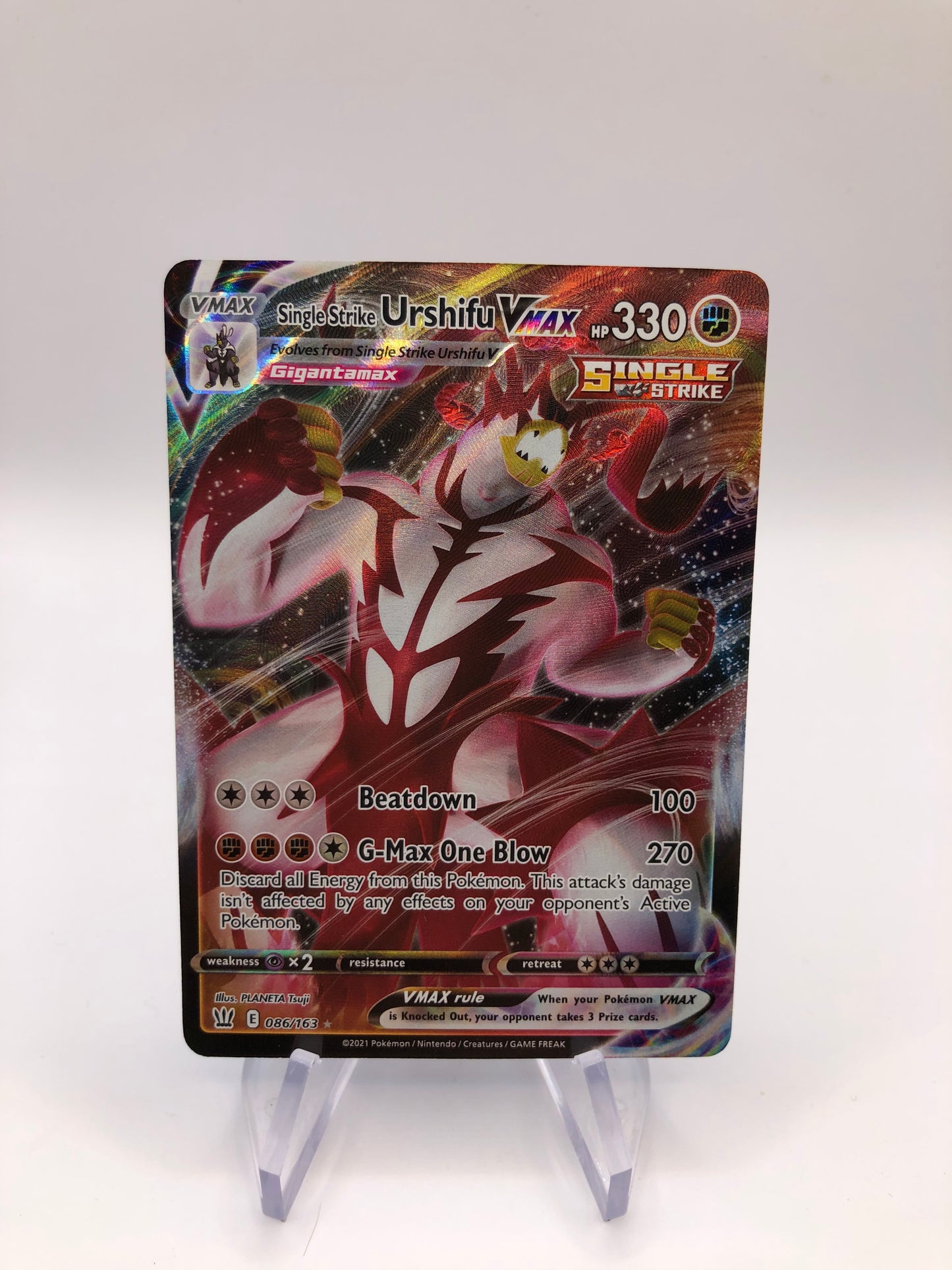 Pokemon Karte Vmax Urshifu 86/163 Englisch