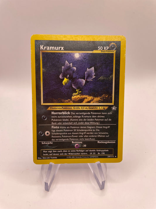 Pokemon Karte Neo Genesis Kramurx 24/111 Deutsch