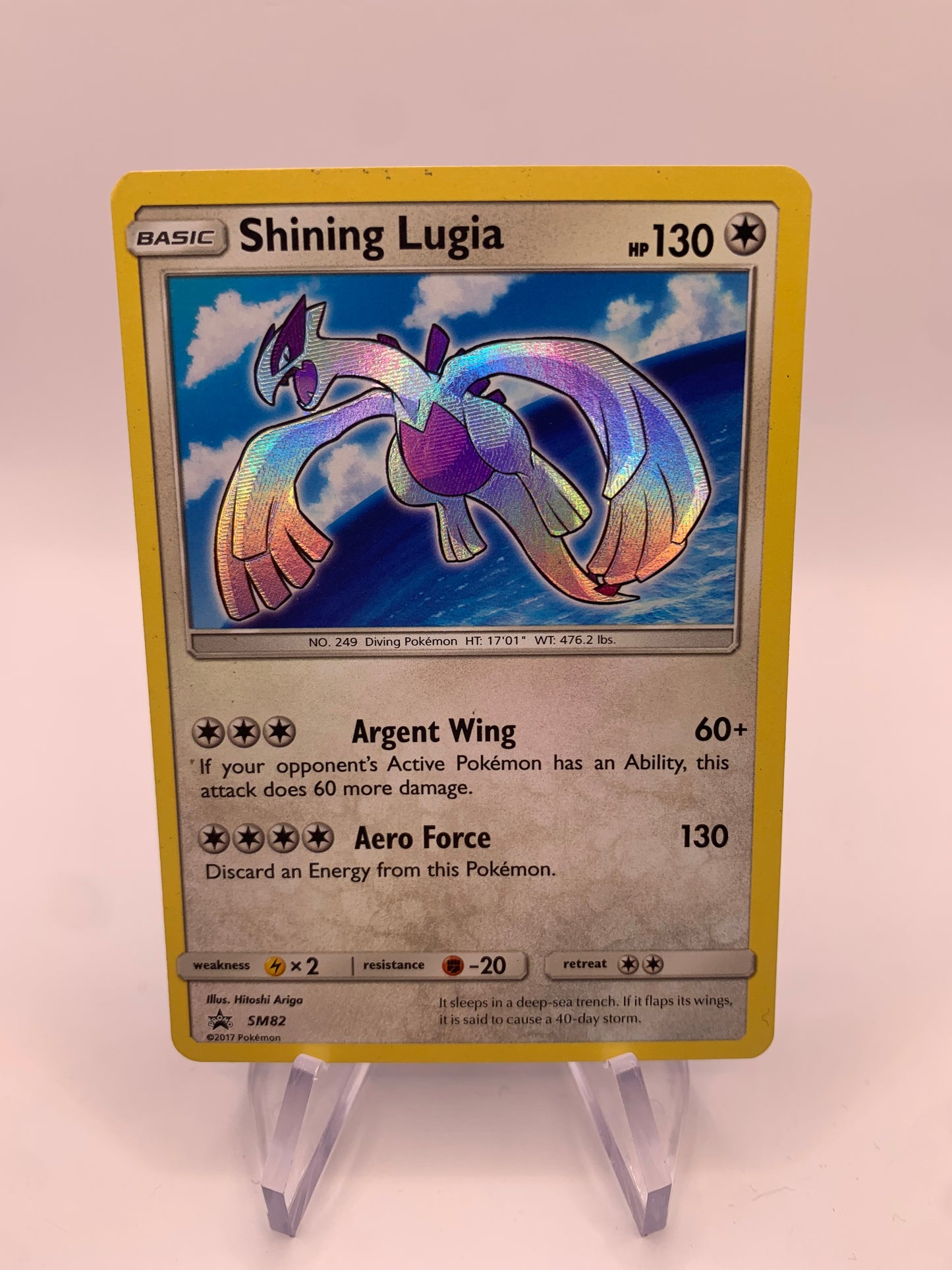 Pokémon Karte Shiny Shining Lugia SM82 englisch