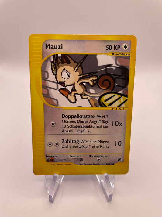 Pokemon Karte E-Series Mauzi 121/165 Deutsch