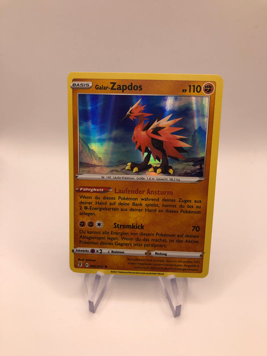 Pokemon Karte Holo Zapdos 82/203 Deutsch