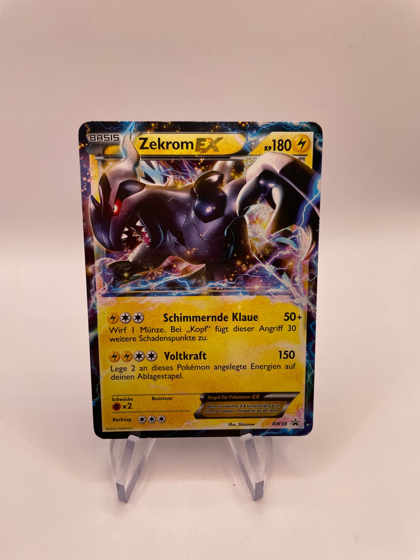 Pokémon Karte Zekrom EX BW38 Deutsch