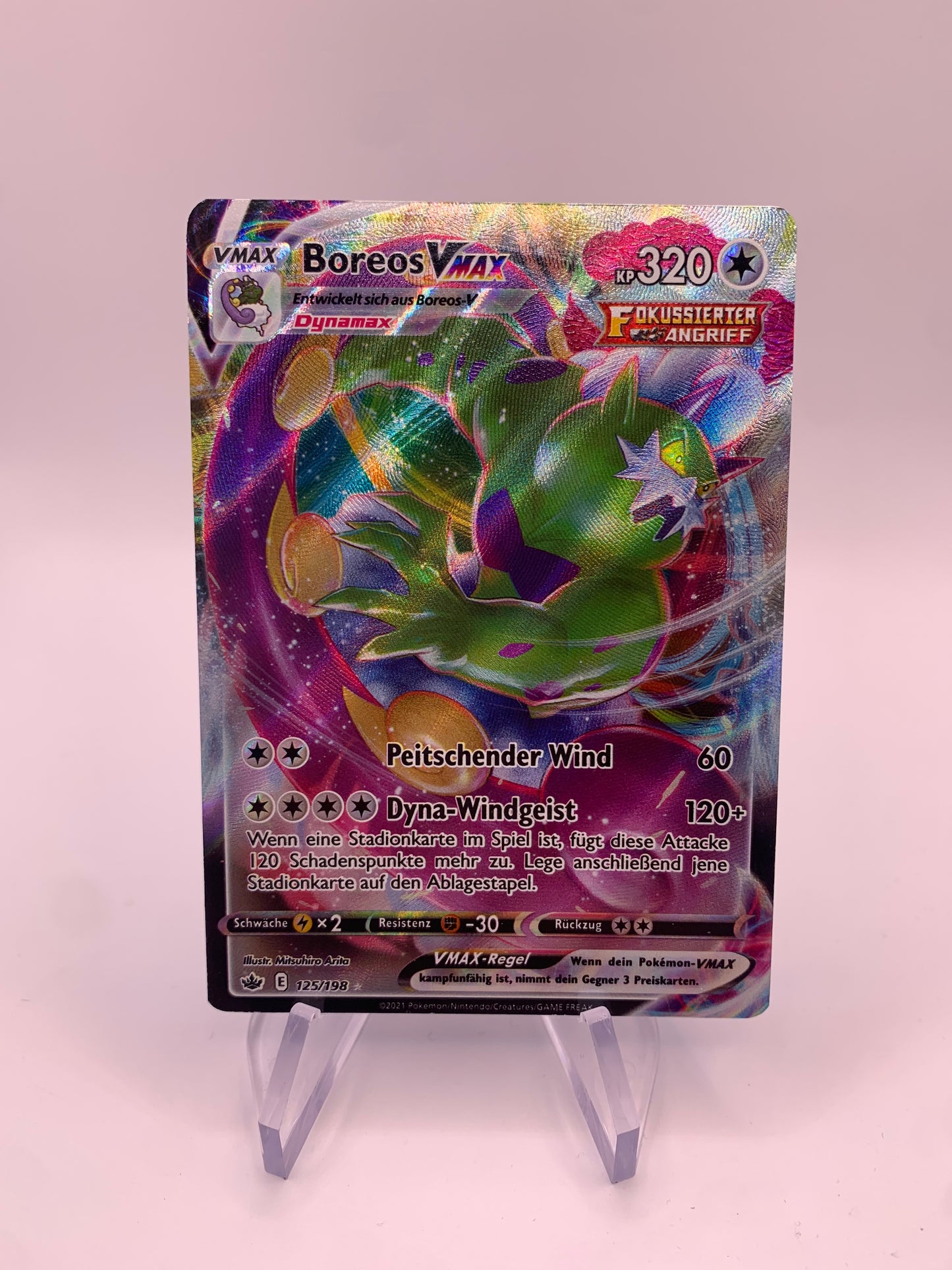 Pokémon card Vmax Boreos 125/198 German