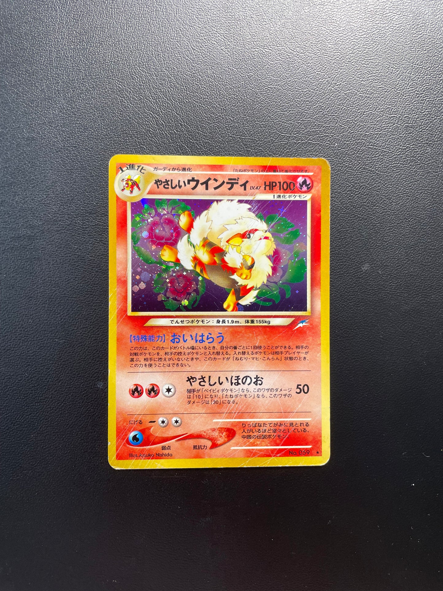 Pokemon Karte Helles Arkani No.59 Japanisch