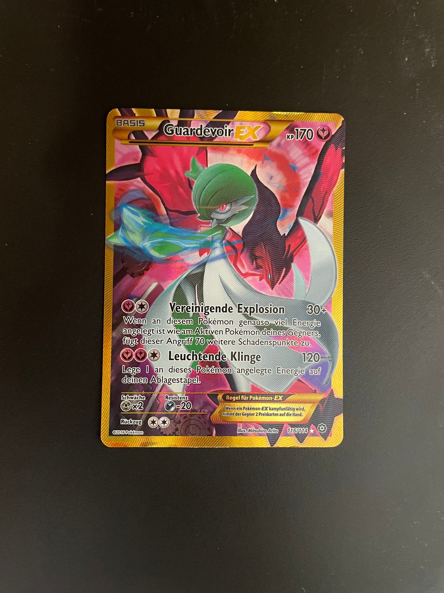 Pokemon Karte EX Gold Guardevoir 116/114 Deutsch