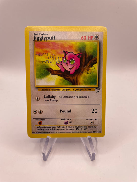 Pokemon Karte Base Set 2 Jigglypuff 77/130 Englisch