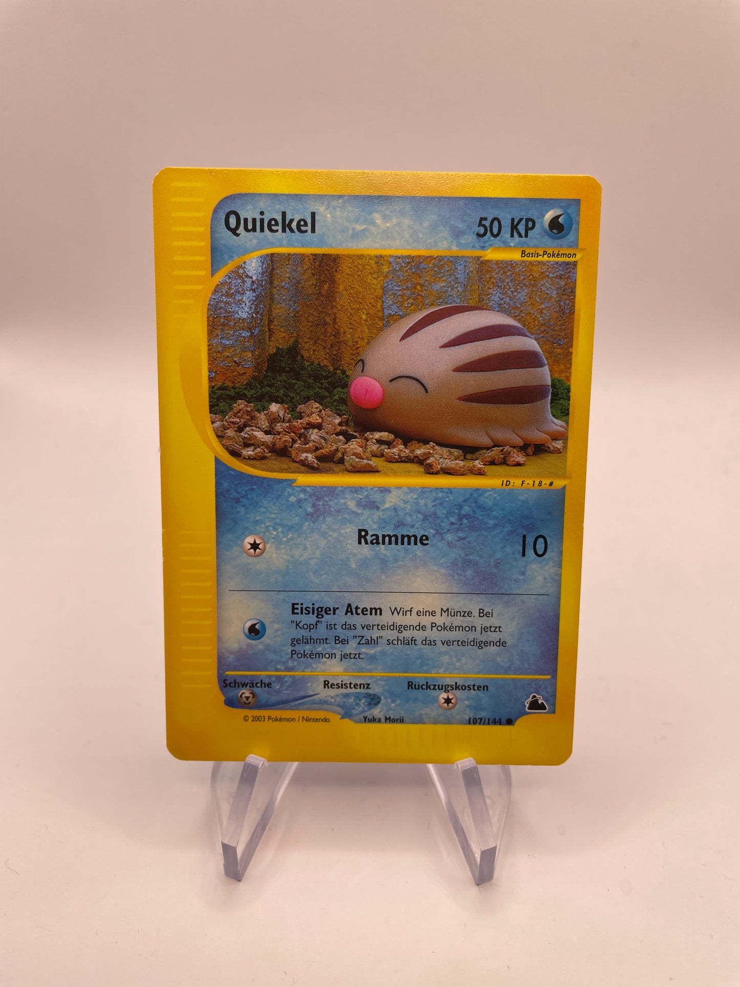 Pokemon Karte E-Series Quiekel 107/144 Deutsch