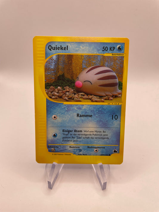 Pokemon Karte E-Series Quiekel 107/144 Deutsch