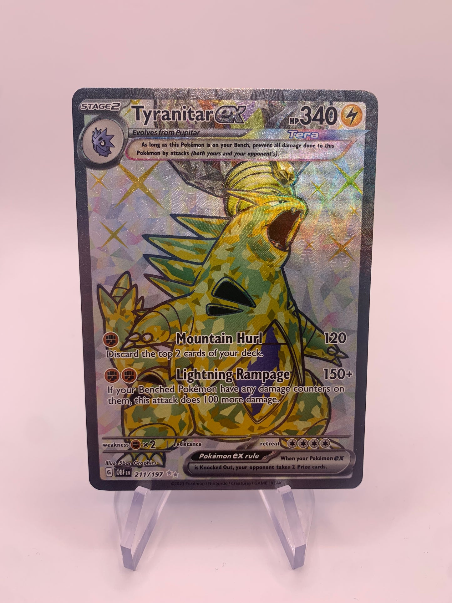 Pokemon Karte ex Fullart Despotar 211/197 Englisch