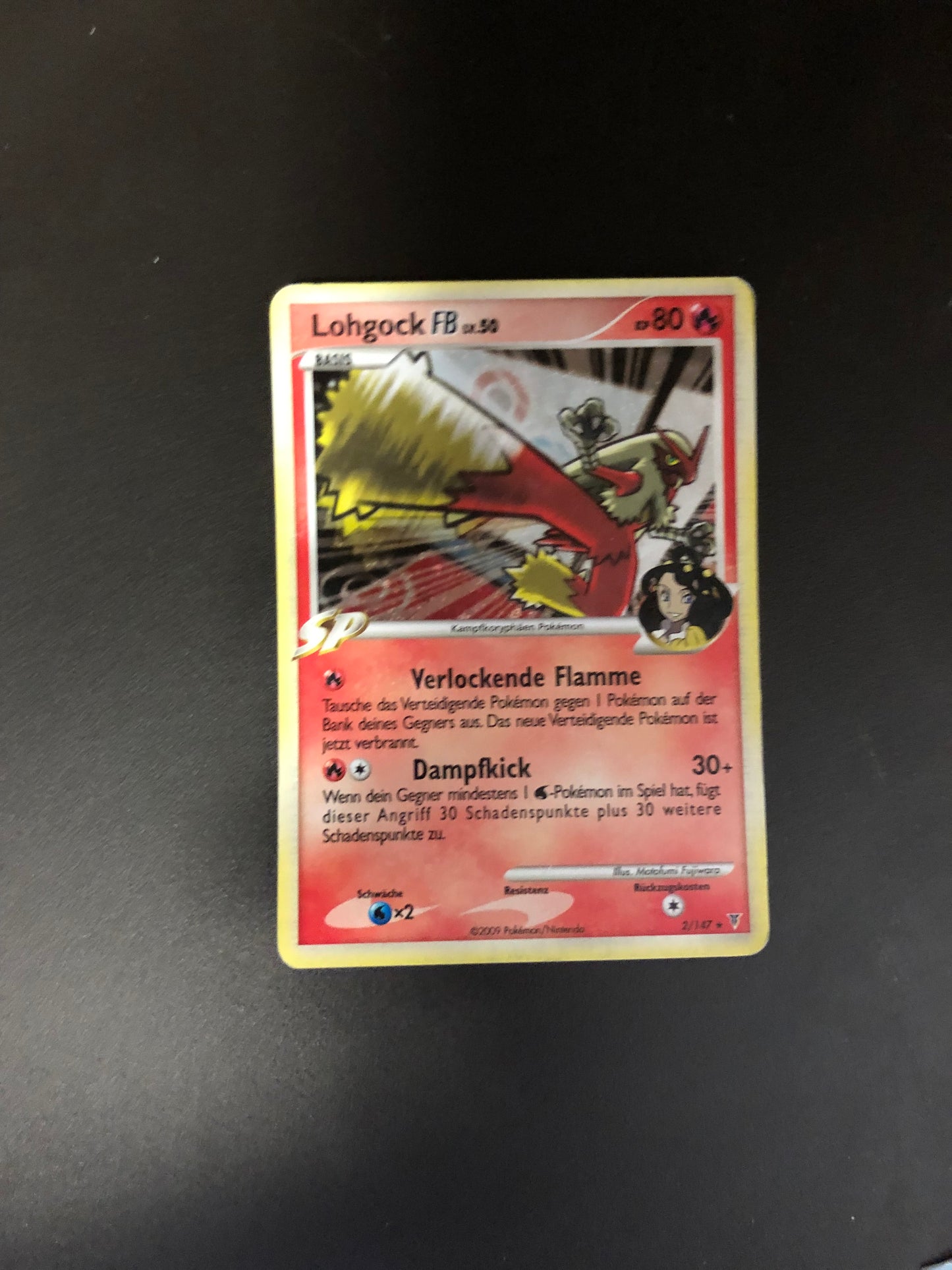 Pokemon Karte Holo Lohgock 2/147 Deutsch