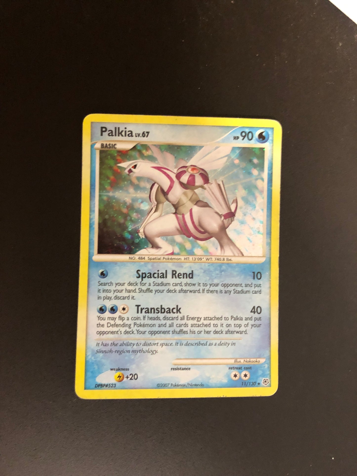 Pokemon Karte Holo Palkia 11/130 Englisch