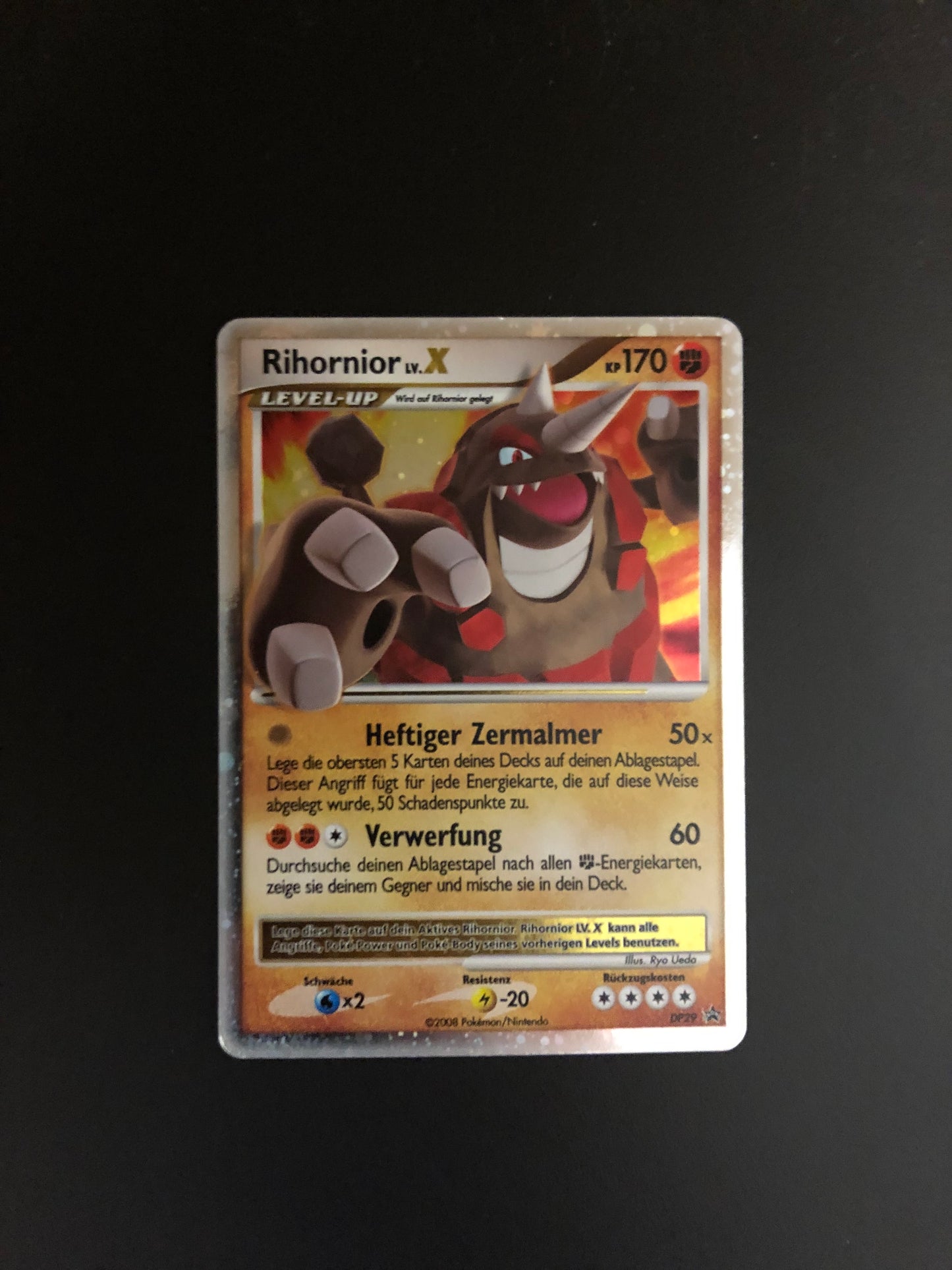 Pokemon Karte Holo Lv.X Promo Rihornior DP29 Deutsch
