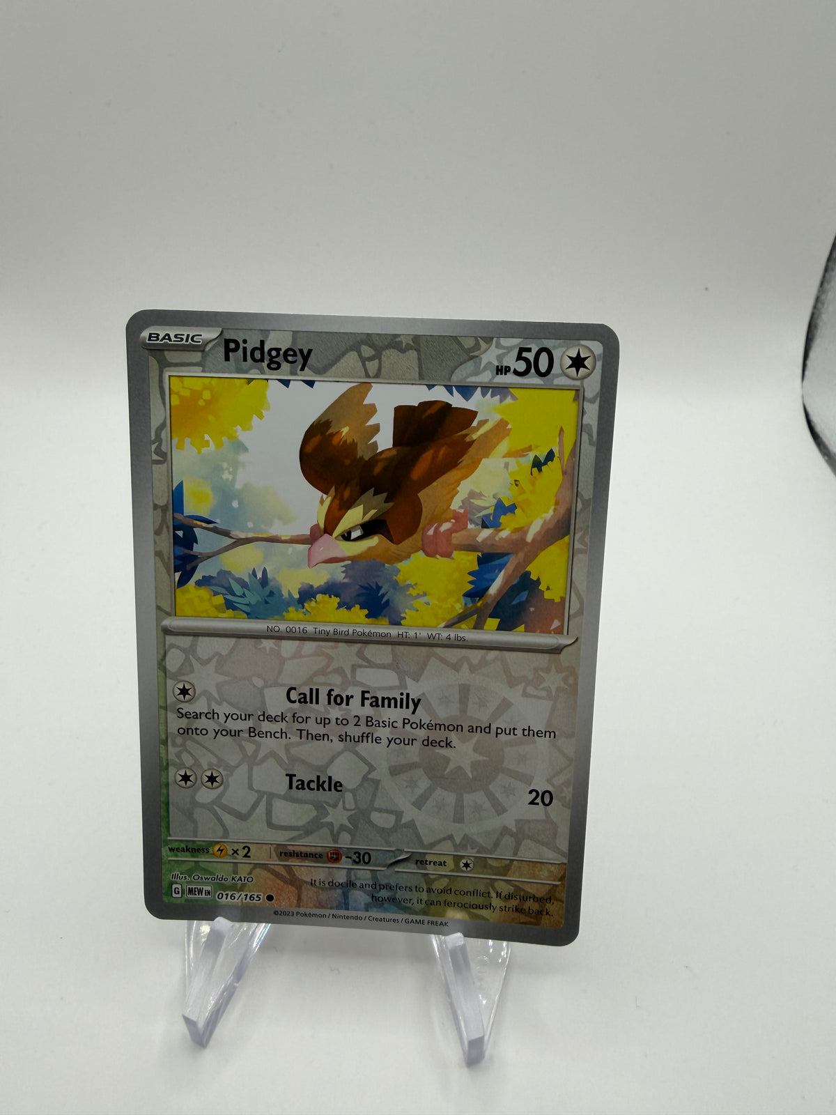 Pokemon Karte Reverse 151 Taubsi 16/165 Englisch