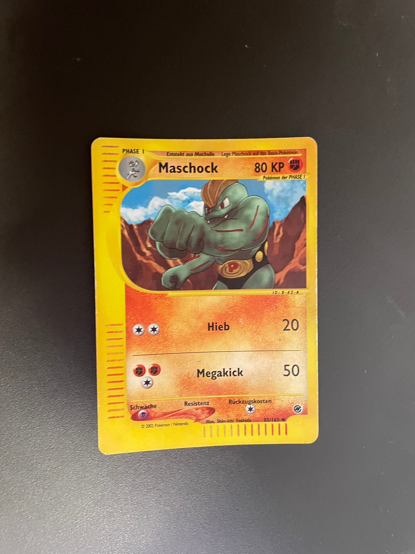 Pokémon Karte Reverse e-Series Maschock 85/165 Deutsch