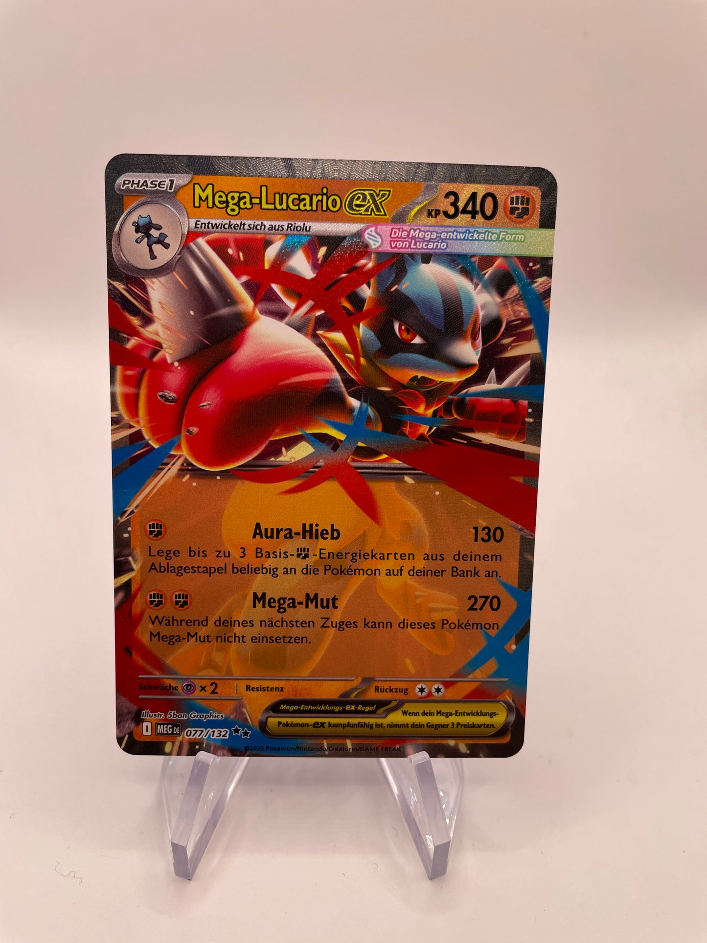 Pokemon Karte Mega-Lucario ex 012 Deutsch