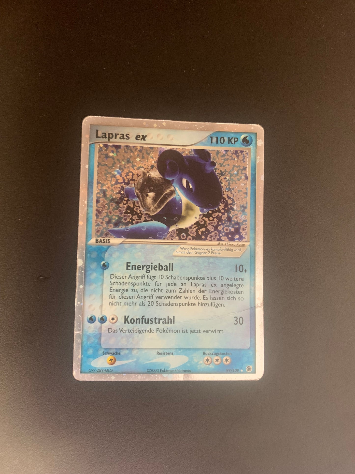 Pokemon Karte Ex Lapras 99/109 Deutsch