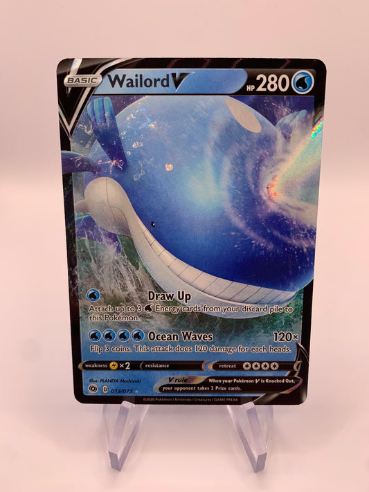 Pokemon Karte V Wailord 13/73 Englisch