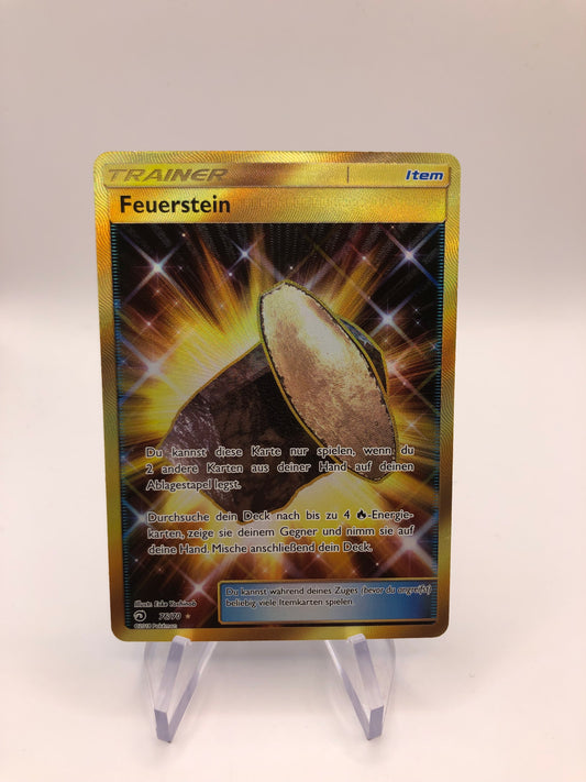 Pokemon Karte Trainer Gold Feuerstein 76/70 Deutsch
