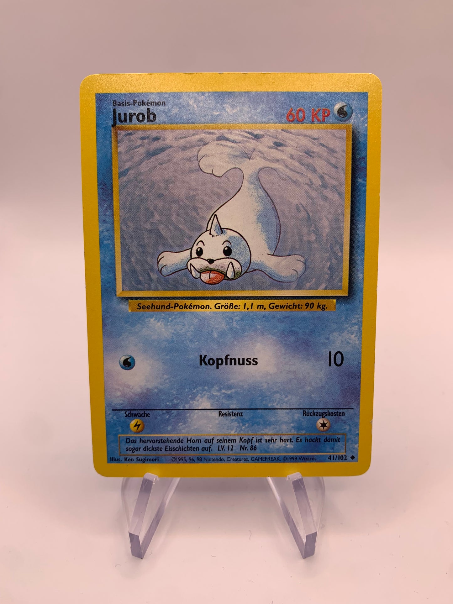 Pokemon Karte Jurob 41/102 Base-Set Deutsch