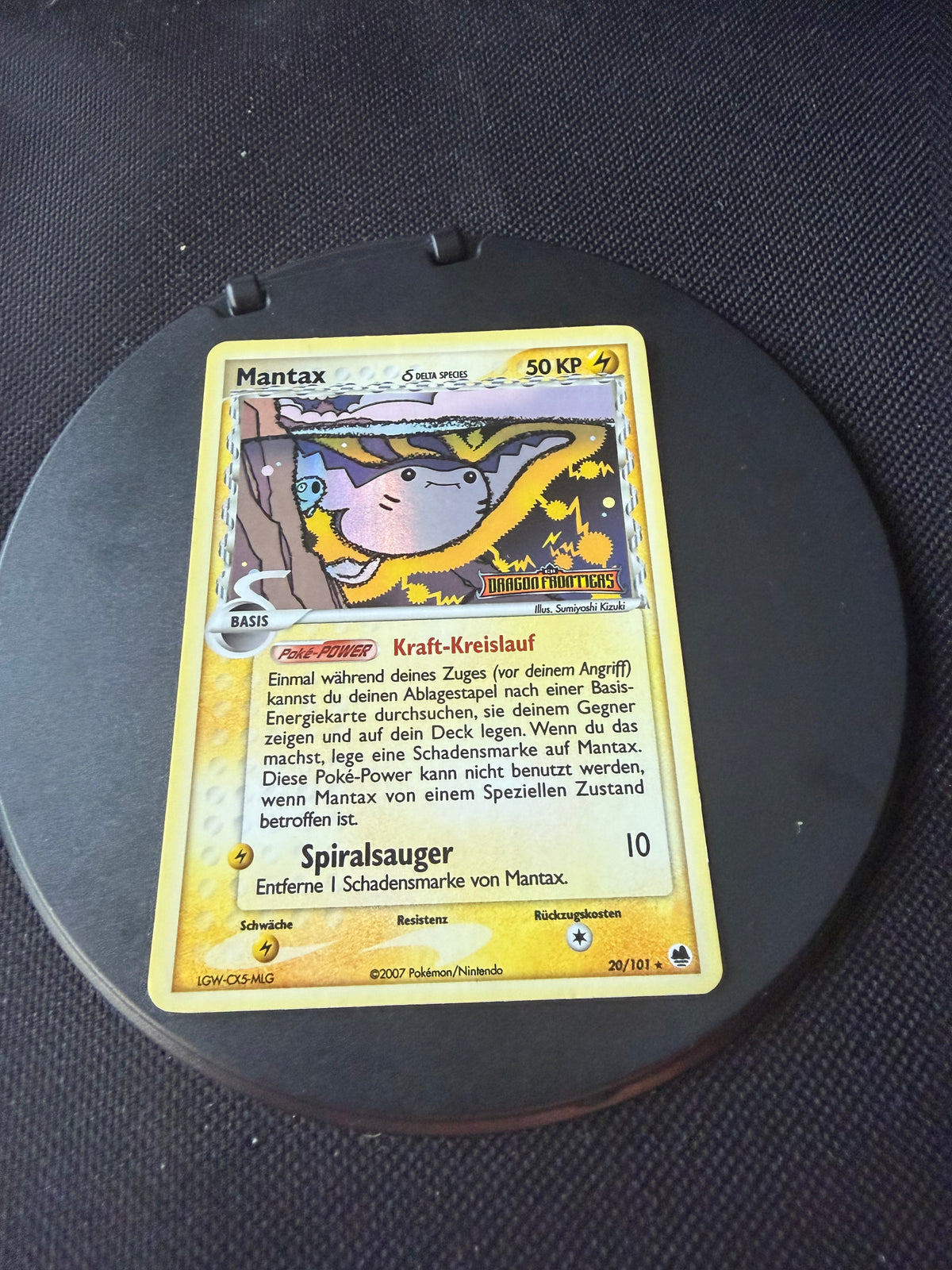 Pokemon Karte Stamp Delta Species Mantax 20/101 Deutsch