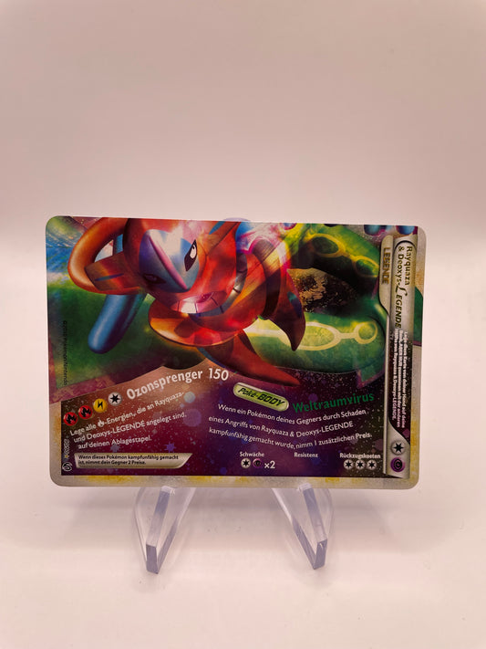 Pokemon Karte Legende Rayquaza & Deoxys 90/90 Deutsch