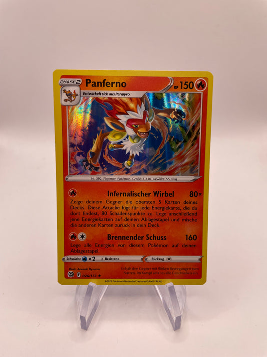Pokémon Karte Holo Panferno 26/172 Deutsch