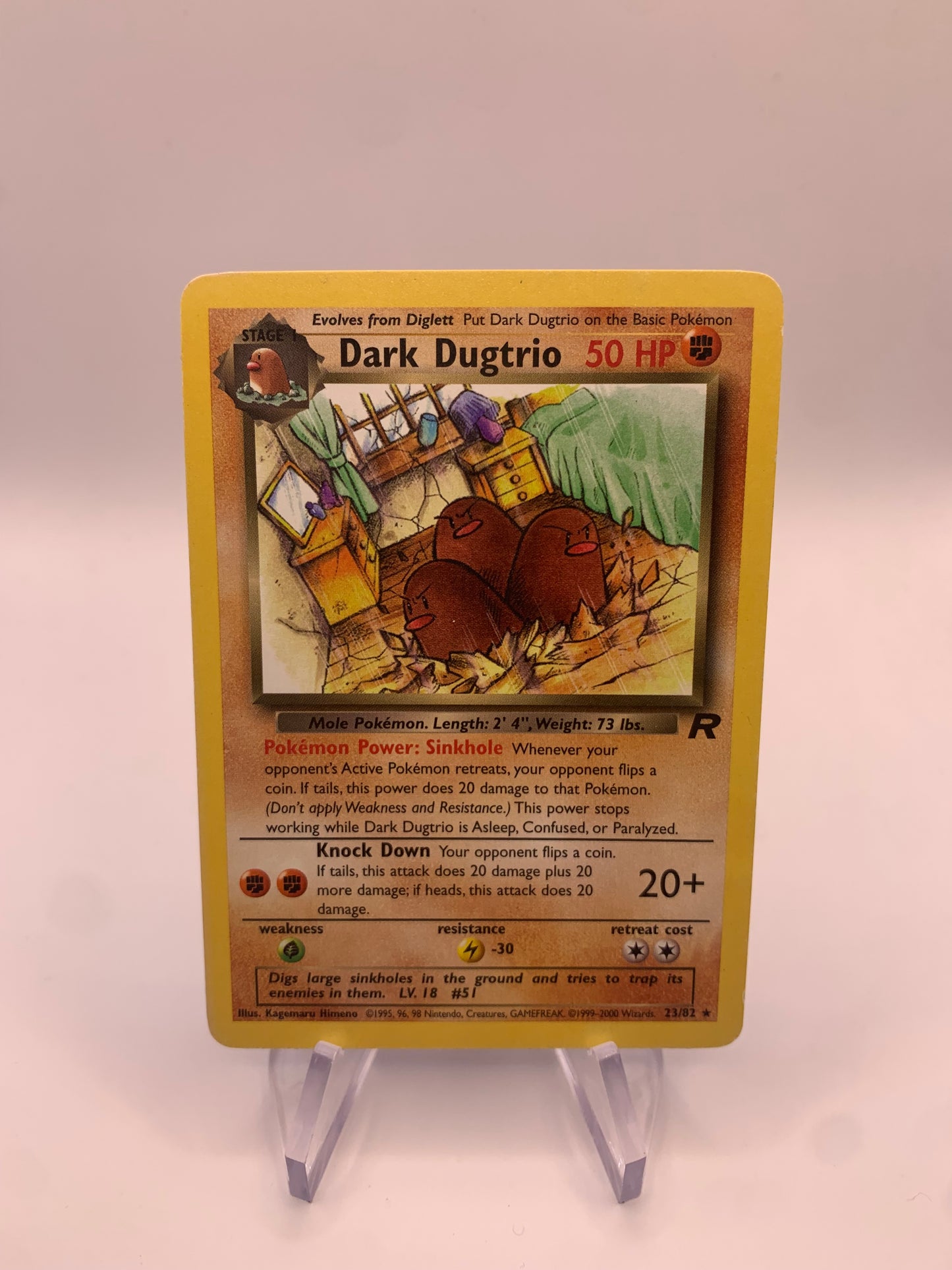 Pokemon Karte Dunkles Digdri 23/82 Englisch